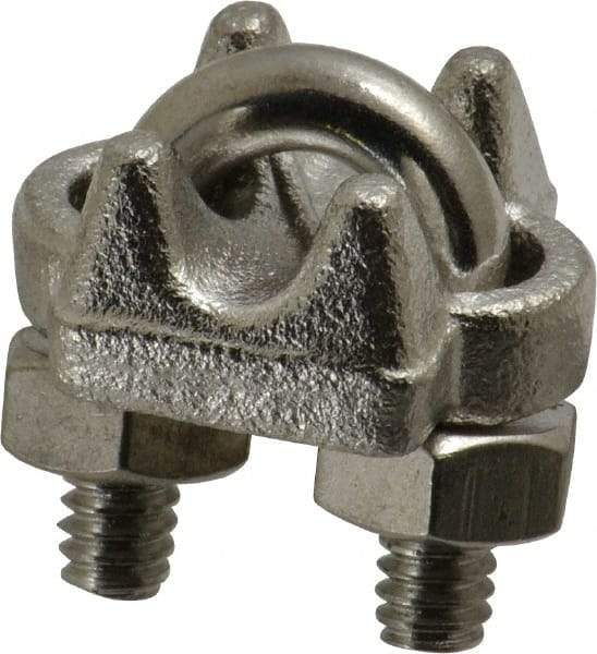 Campbell - 3/16" Wire Rope U-Bolt Clip - 316 Stainless Steel - Eagle Tool & Supply