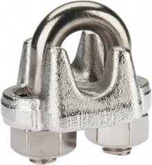 Campbell - 7/16" Wire Rope U-Bolt Clip - 316 Stainless Steel - Eagle Tool & Supply