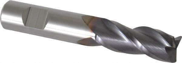 Niagara Cutter - 1/2", 3 Flute, Single End, Solid Carbide, 0.0300 - 0.0350" Corner Radius End Mill - 3" OAL, 35° Helix, Right Hand Flute, 1-1/4" LOC, Right Hand Cut - Eagle Tool & Supply
