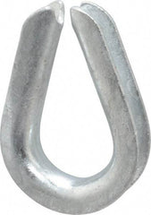 Campbell - 5/16" Wire Rope Thimble Clip - Steel, Heavy-Galvanized - Eagle Tool & Supply