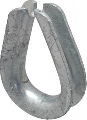 Campbell - 3/8" Wire Rope Thimble Clip - Steel, Heavy-Galvanized - Eagle Tool & Supply