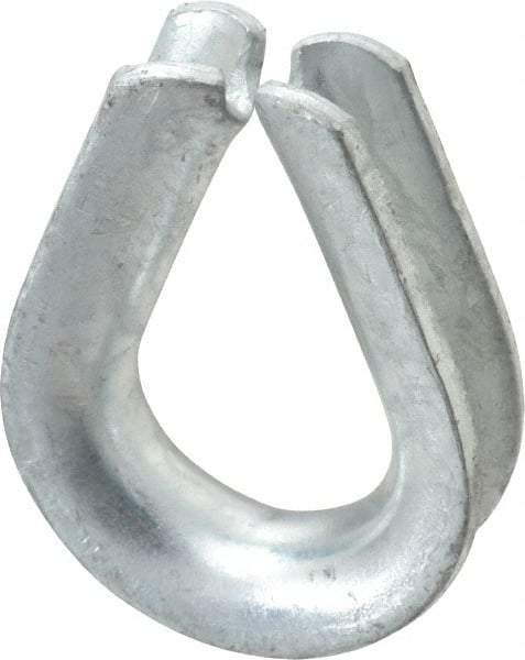 Campbell - 1/2" Wire Rope Thimble Clip - Steel, Heavy-Galvanized - Eagle Tool & Supply