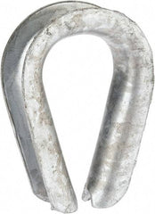 Campbell - 5/8" Wire Rope Thimble Clip - Steel, Heavy-Galvanized - Eagle Tool & Supply