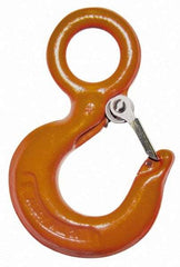 CM - Chain Grade 80, Alloy Steel Eye Hook - 1.78" Hook Throat, 7.31" Reach, 2" Eye ID, 10.07" OAL - Eagle Tool & Supply