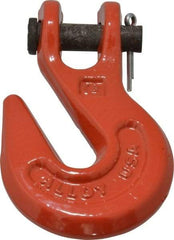 Campbell - 5/16 Inch Chain Diameter, Grade 70 Clevis Hook - 5,100 Lbs. Load Capacity, 15/32 Inch Inside Diameter, 7/16 Inch Pin Diameter, 3/8 Inch Hook Throat - Eagle Tool & Supply