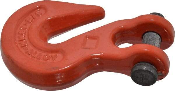 Campbell - 3/8 Inch Chain Diameter, Grade 70 Clevis Hook - 7,100 Lbs. Load Capacity, 17/32 Inch Inside Diameter, 1/02 Inch Pin Diameter, 7/16 Inch Hook Throat - Eagle Tool & Supply