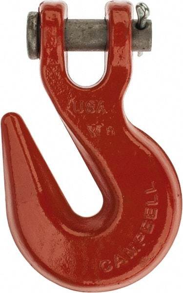 Campbell - 5/8 Inch Chain Diameter, Grade 70 Clevis Hook - 18,100 Lbs. Load Capacity, 13/16 Inch Inside Diameter, 25/32 Inch Pin Diameter, 3/4 Inch Hook Throat - Eagle Tool & Supply