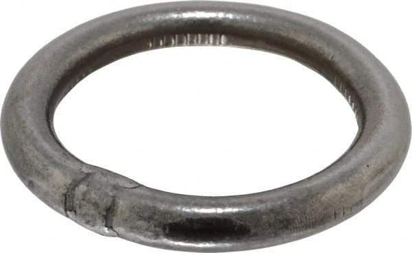 Campbell - 3/8 Inch Wire Size Welding Ring - 2 Inch Inside Diameter, 900 Lbs. Load Limit, Bright Finish - Eagle Tool & Supply