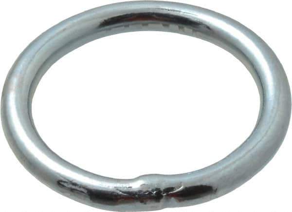 Campbell - 3/16 Inch Wire Size Welding Ring - 1-1/4 Inch Inside Diameter, 200 Lbs. Load Limit, Zinc Plated Finish - Eagle Tool & Supply