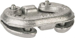 Campbell - Galvanized Carbon Steel Connecting Link - 1/4" Diameter, 1,400 Lb Load Limit - Eagle Tool & Supply