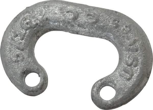 Campbell - Galvanized Carbon Steel Connecting Link - 5/16" Diameter, 2,000 Lb Load Limit - Eagle Tool & Supply