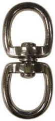 Value Collection - 3-3/8" Long Oval Deluxe Swivel Eye Bolt Snap - Zinc Alloy with 5/16" Snap Opening - Eagle Tool & Supply