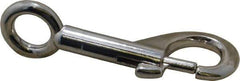 Value Collection - 3-5/16" Long Oval Fixed Eye Bolt Snap - Zinc Alloy with 3/8" Snap Opening - Eagle Tool & Supply