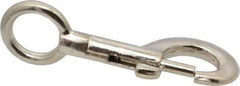 Value Collection - 3-3/8" Long Oval Fixed Eye Bolt Snap - Zinc Alloy with 5/16" Snap Opening - Eagle Tool & Supply