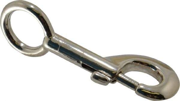 Value Collection - 3-1/2" Long Oval Fixed Eye Bolt Snap - Zinc Alloy with 5/16" Snap Opening - Eagle Tool & Supply