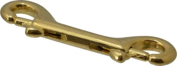 Value Collection - 3-1/2" Long Double End Bolt Snap - Solid Brass with 1/4" Snap Opening - Eagle Tool & Supply