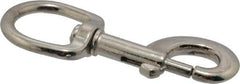 Value Collection - 3-11/16" Long Oval Swivel Eye Bolt Snap - Zinc Alloy with 5/16" Snap Opening - Eagle Tool & Supply