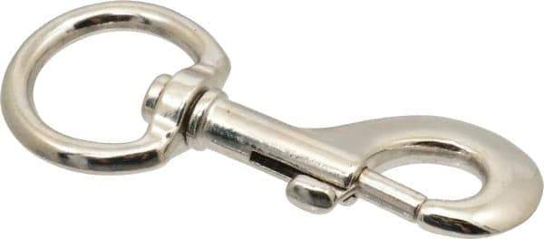 Value Collection - 4-5/16" Long Oval Swivel Eye Bolt Snap - Zinc Alloy with 1/2" Snap Opening - Eagle Tool & Supply