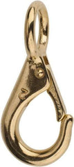 Value Collection - 3-1/4" Long Fixed Eye Boat Snap - Solid Brass with 1/2" Snap Opening - Eagle Tool & Supply