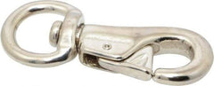 Value Collection - 3-3/4" Long Swivel Eye Bull Snap - Malleable Iron with 9/16" Snap Opening - Eagle Tool & Supply