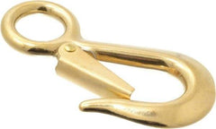 Value Collection - 4-1/8" Long Snap Hook - Solid Brass with 5/8" Snap Opening - Eagle Tool & Supply