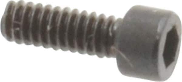 Unbrako - #0-80 UNF Hex Socket Drive, Socket Cap Screw - Alloy Steel, Black Oxide Finish, 3/16" Length Under Head - Eagle Tool & Supply