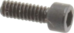 Unbrako - #0-80 UNF Hex Socket Drive, Socket Cap Screw - Alloy Steel, Black Oxide Finish, 3/16" Length Under Head - Eagle Tool & Supply