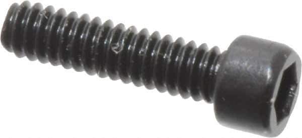 Unbrako - #0-80 UNF Hex Socket Drive, Socket Cap Screw - Alloy Steel, Black Oxide Finish, 1/4" Length Under Head - Eagle Tool & Supply