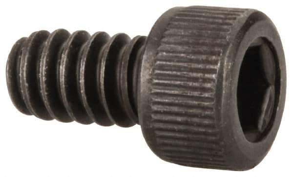 Unbrako - #6-32 UNC Hex Socket Drive, Socket Cap Screw - Alloy Steel, Black Oxide Finish, 1/4" Length Under Head - Eagle Tool & Supply