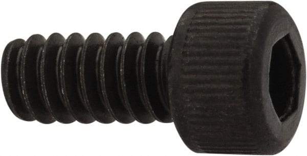 Unbrako - #6-32 UNC Hex Socket Drive, Socket Cap Screw - Alloy Steel, Black Oxide Finish, 5/16" Length Under Head - Eagle Tool & Supply