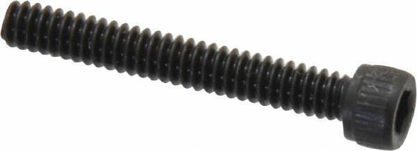 Unbrako - #6-32 UNC Hex Socket Drive, Socket Cap Screw - Alloy Steel, Black Oxide Finish, 1" Length Under Head - Eagle Tool & Supply