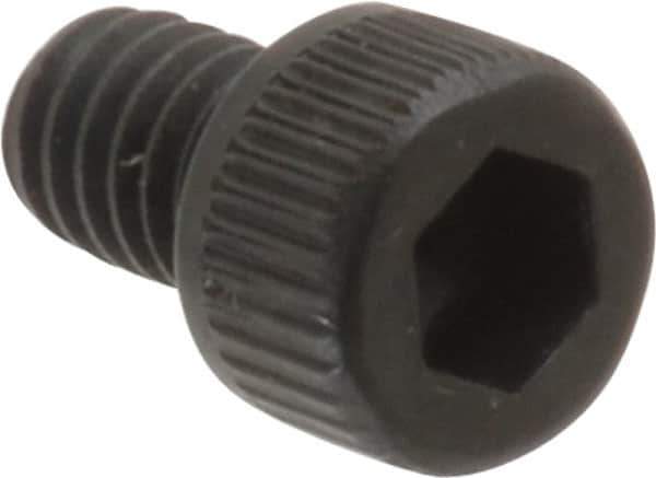 Unbrako - #8-32 UNC Hex Socket Drive, Socket Cap Screw - Alloy Steel, Black Oxide Finish, 1/4" Length Under Head - Eagle Tool & Supply