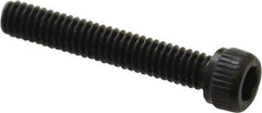Unbrako - #8-32 UNC Hex Socket Drive, Socket Cap Screw - Alloy Steel, Black Oxide Finish, 1" Length Under Head - Eagle Tool & Supply