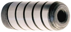 Unbrako - M20, 30mm OAL, Knurled Cup Point Set Screw - Grade 45H Alloy Steel, 10mm Key - Eagle Tool & Supply