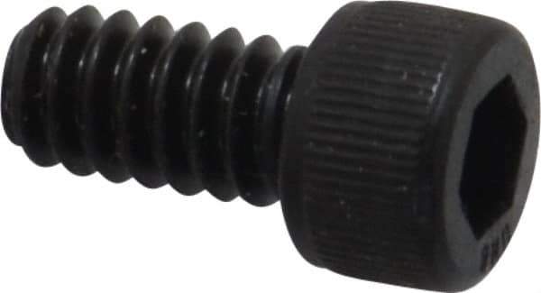 Unbrako - #10-24 UNC Hex Socket Drive, Socket Cap Screw - Alloy Steel, Black Oxide Finish, 3/8" Length Under Head - Eagle Tool & Supply
