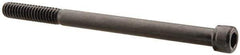 Unbrako - 1/4-20 UNC Hex Socket Drive, Socket Cap Screw - Alloy Steel, Black Oxide Finish, 3-1/2" Length Under Head - Eagle Tool & Supply