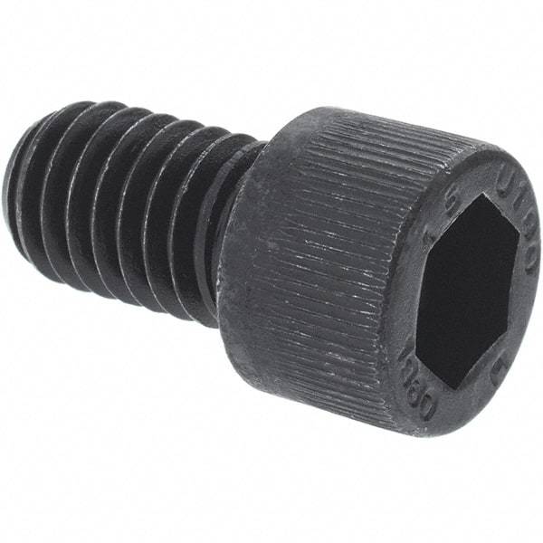 Unbrako - M12x1.75 Metric Coarse Hex Socket Drive, Socket Cap Screw - Grade 12.9 Alloy Steel, Black Oxide Finish, 120mm Length Under Head - Eagle Tool & Supply