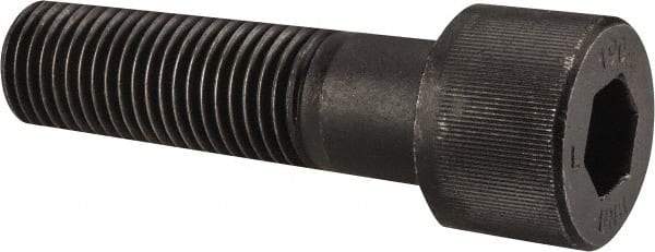 Unbrako - 1-1/4 - 7 UNC Hex Socket Drive, Socket Cap Screw - Alloy Steel, Black Oxide Finish, 4-1/2" Length Under Head - Eagle Tool & Supply