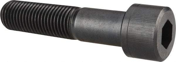 Unbrako - 1-1/4 - 7 UNC Hex Socket Drive, Socket Cap Screw - Alloy Steel, Black Oxide Finish, 5-1/2" Length Under Head - Eagle Tool & Supply
