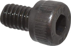 Unbrako - M4x0.70 Metric Coarse Hex Socket Drive, Socket Cap Screw - Grade 12.9 Alloy Steel, Black Oxide Finish, 6mm Length Under Head - Eagle Tool & Supply