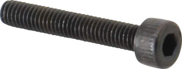 Unbrako - M4x0.70 Metric Coarse Hex Socket Drive, Socket Cap Screw - Grade 12.9 Alloy Steel, Black Oxide Finish, 25mm Length Under Head - Eagle Tool & Supply