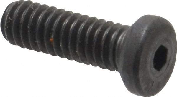 Unbrako - #8-32 UNC Hex Socket Drive, Low Socket Cap Screw - Alloy Steel, Black Oxide Finish, 1/2" Length Under Head - Eagle Tool & Supply