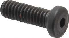 Unbrako - #8-32 UNC Hex Socket Drive, Low Socket Cap Screw - Alloy Steel, Black Oxide Finish, 1/2" Length Under Head - Eagle Tool & Supply