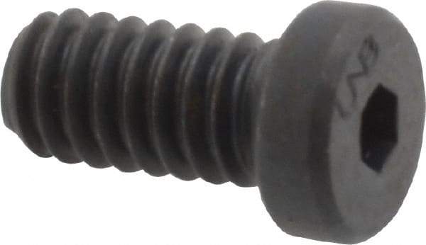 Unbrako - 1/4-20 UNC Hex Socket Drive, Low Socket Cap Screw - Alloy Steel, Black Oxide Finish, 1/2" Length Under Head - Eagle Tool & Supply