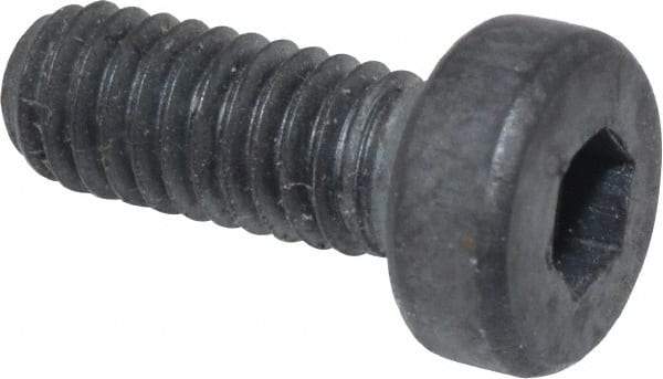 Unbrako - M4x0.70 Metric Coarse Hex Socket Drive, Low Socket Cap Screw - Grade 10.9 Alloy Steel, Black Oxide Finish, 10mm Length Under Head - Eagle Tool & Supply