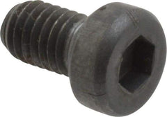 Unbrako - M5x0.80 Metric Coarse Hex Socket Drive, Low Socket Cap Screw - Grade 10.9 Alloy Steel, Black Oxide Finish, 8mm Length Under Head - Eagle Tool & Supply