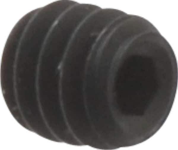 Unbrako - #2-56 UNC, 3/32" OAL, Cup Point Set Screw - Grade 8 Alloy Steel, 0.035" Key - Eagle Tool & Supply