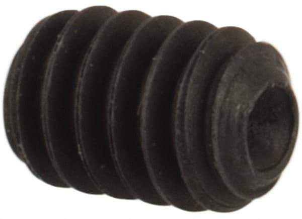 Unbrako - #2-56 UNC, 1/8" OAL, Cup Point Set Screw - Grade 8 Alloy Steel, 0.035" Key - Eagle Tool & Supply