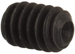 Unbrako - #2-56 UNC, 1/8" OAL, Cup Point Set Screw - Grade 8 Alloy Steel, 0.035" Key - Eagle Tool & Supply