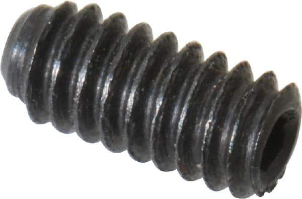 Unbrako - #2-56 UNC, 3/16" OAL, Cup Point Set Screw - Grade 8 Alloy Steel, 0.035" Key - Eagle Tool & Supply